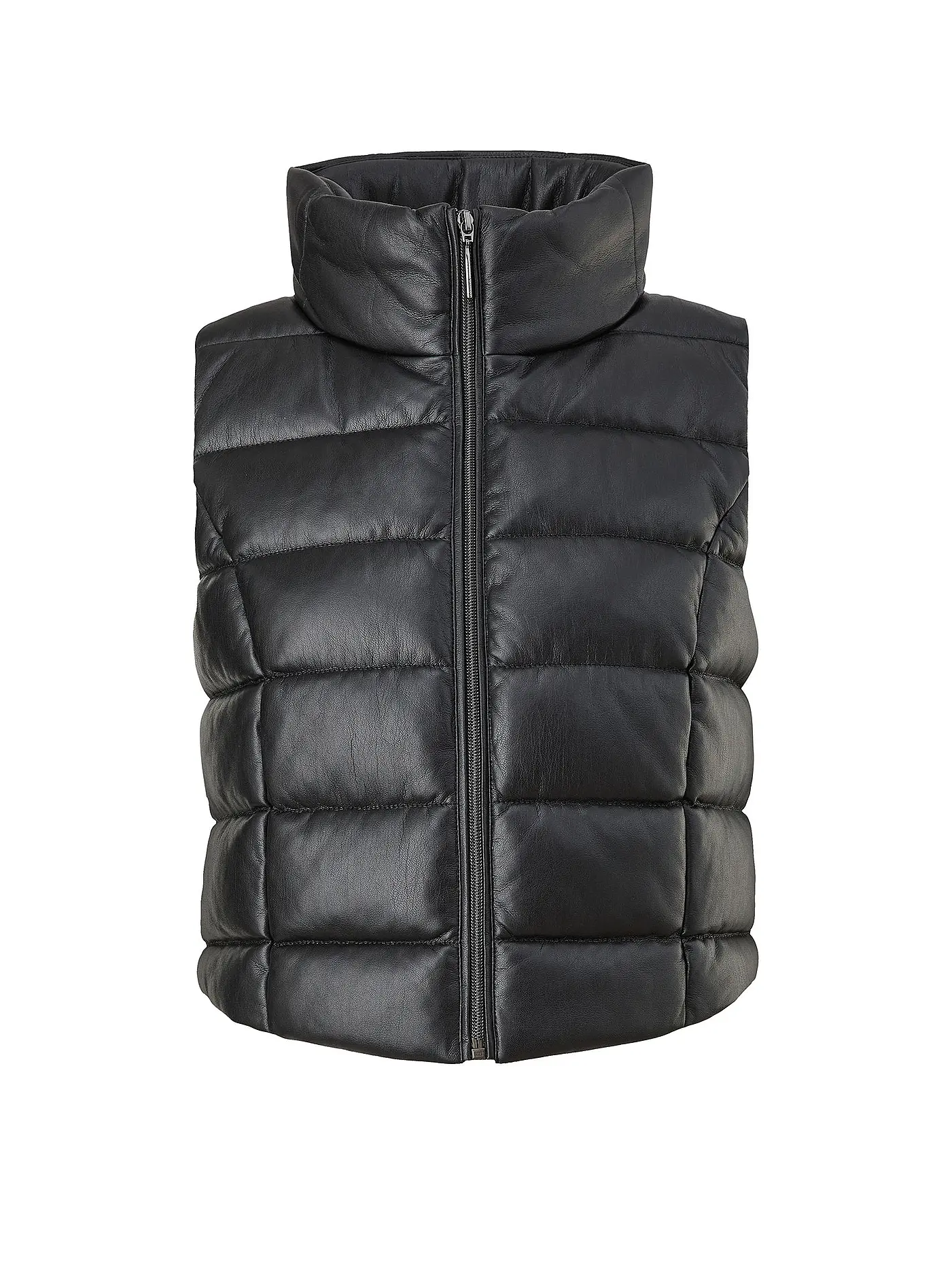 COMMA | Steppgilet in Lederoptik | 